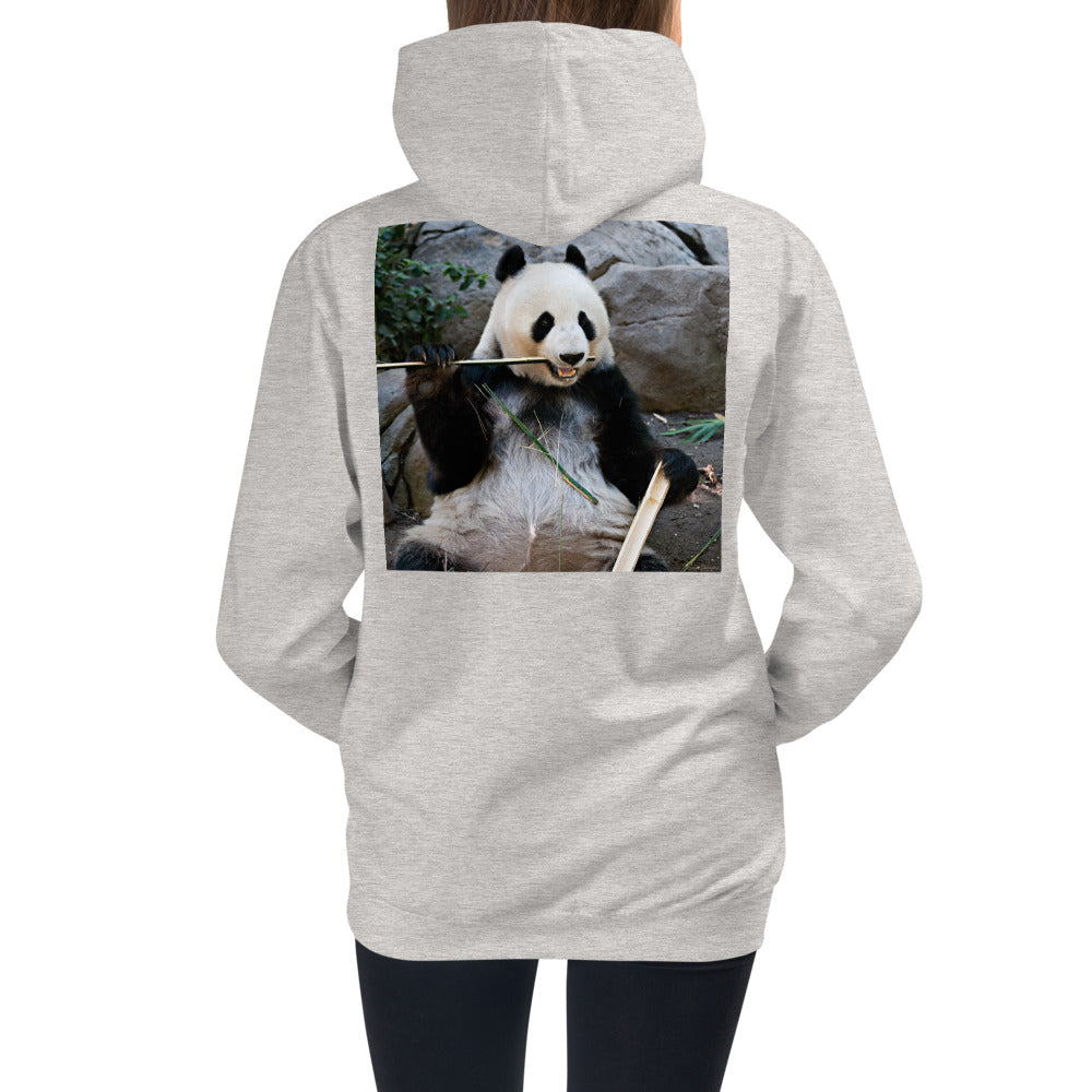 Premium Hoodie - BACK Print: Bamboo Panda