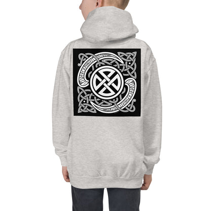 Premium Hoodie - BACK Print: Celtic Knot & Norse Runes