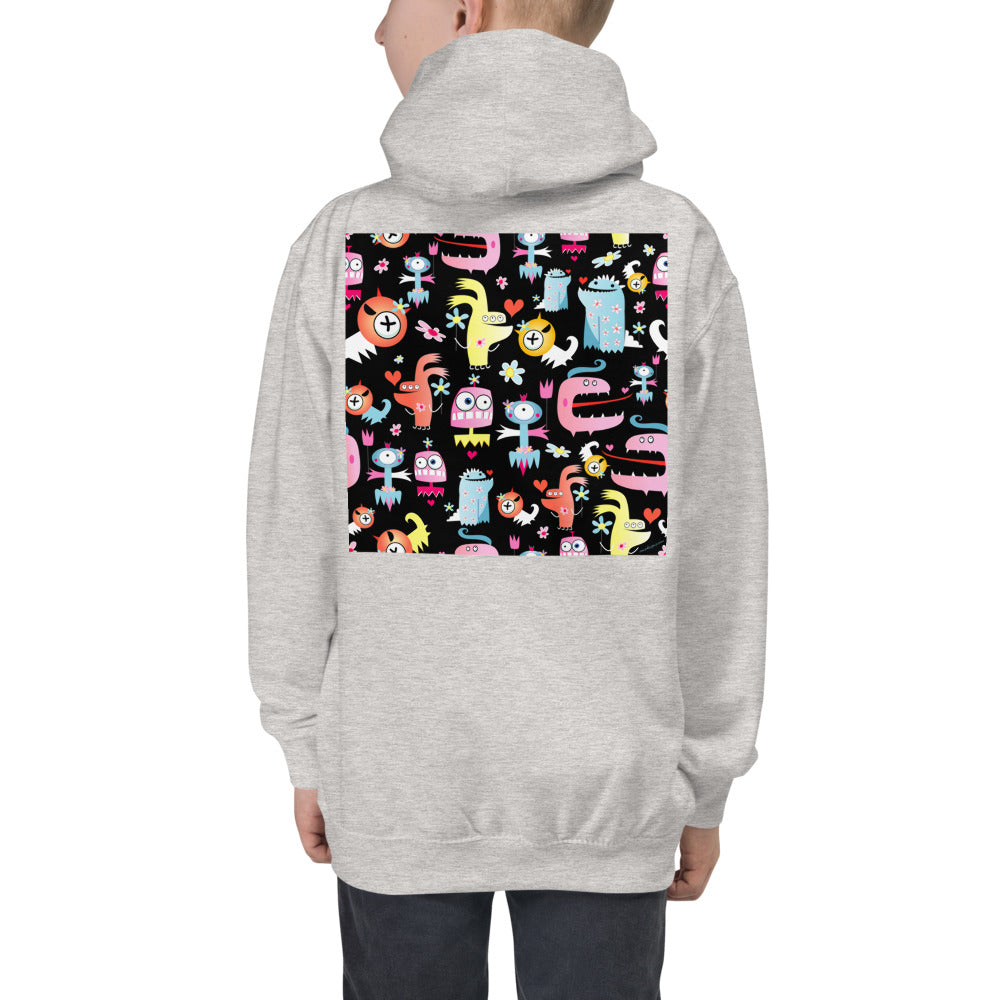 Premium Hoodie - BACK Print: Space Monsters