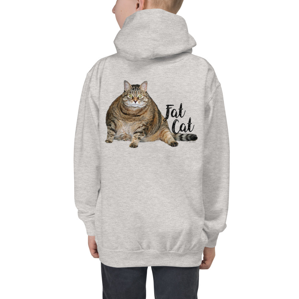 Premium Hoodie - BACK Print: Fat Cat