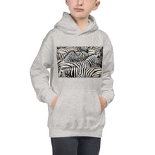 Load image into Gallery viewer, Premium Hoodie - FRONT &amp; BACK Print: Sharp Dressed Zebra &amp; Boa
