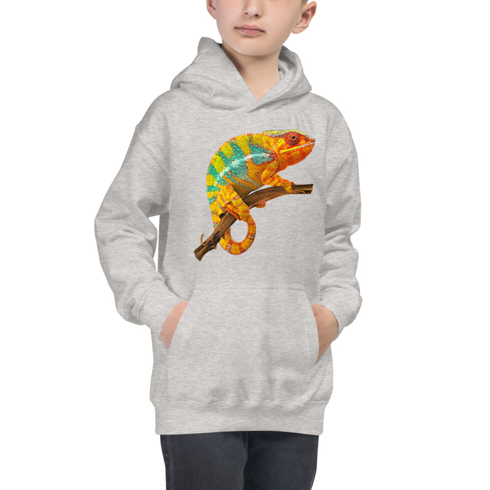 Premium Hoodie - FRONT & BACK Print: Panther Chameleons
