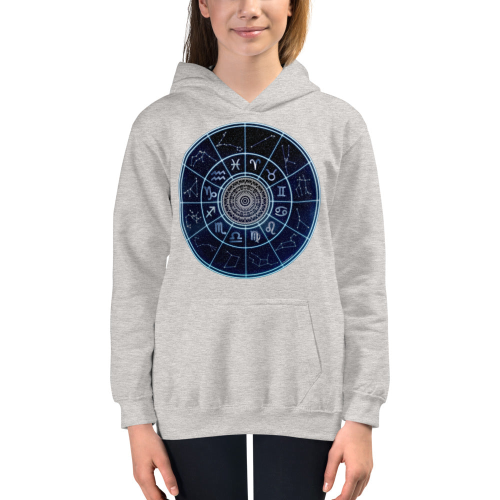 Premium Hoodie - FRONT Print: Astrological Star Circle