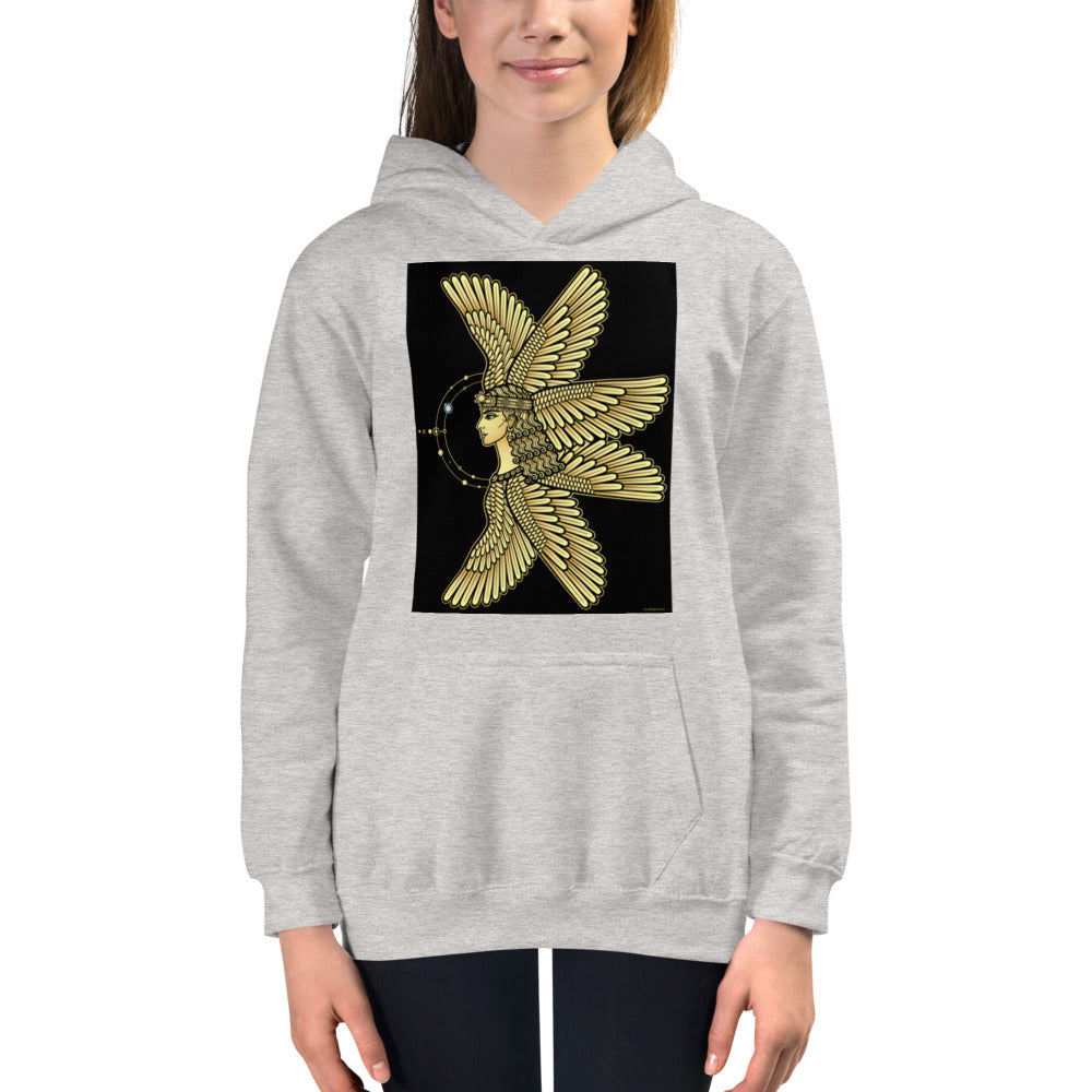 Premium Hoodie - FRONT Print: Winged Goddess