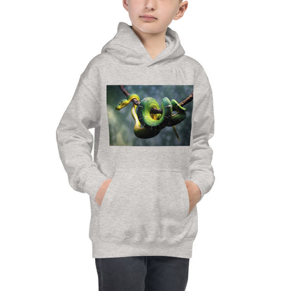 Premium Hoodie - FRONT Print: Green Tree Python