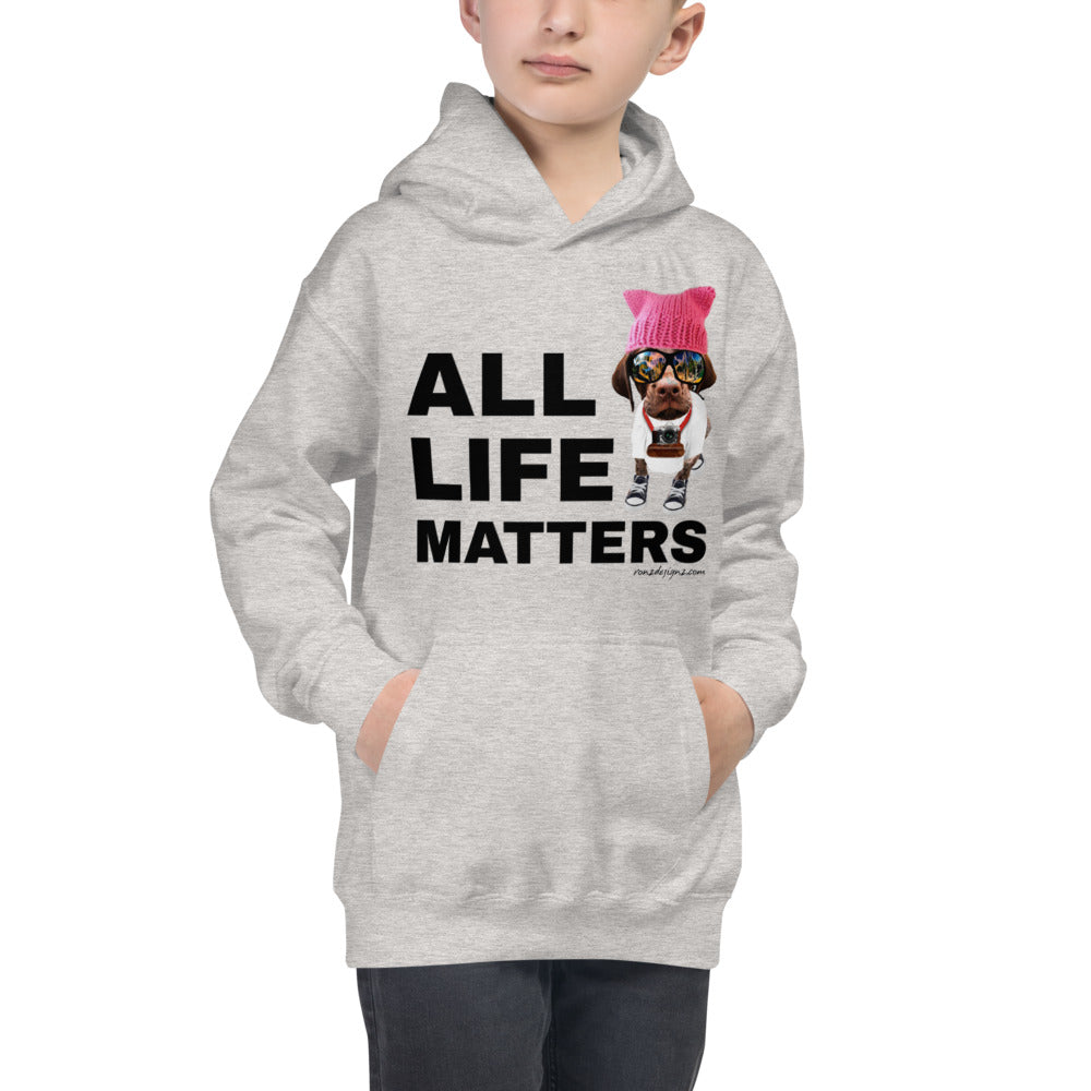 Premium Hoodie - Just FRONT: All Life Matters!