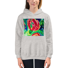 Load image into Gallery viewer, Premium Hoodie - FRONT Print: Red Flowers Watercolor #2
