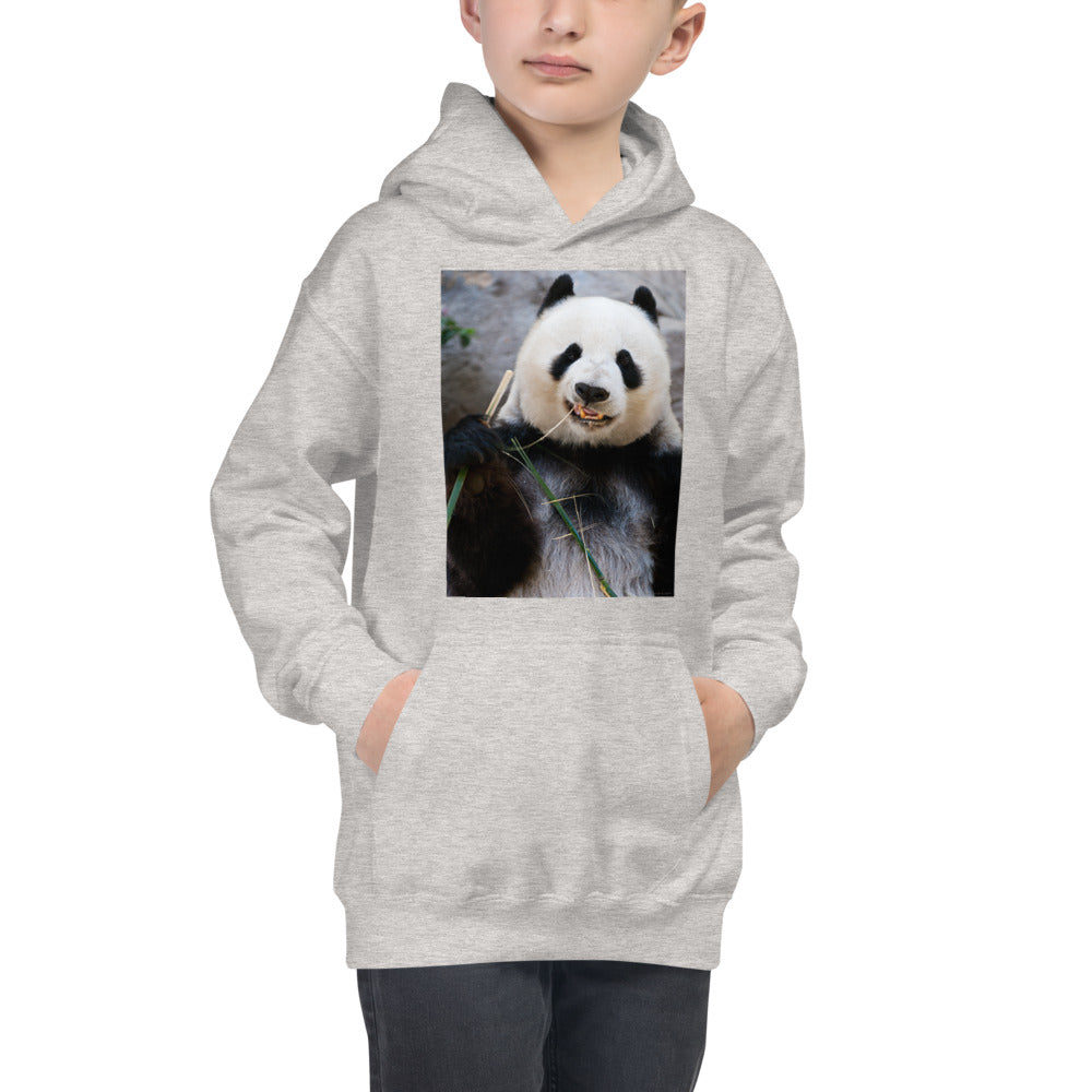Premium Hoodie - FRONT Print: Happy Panda