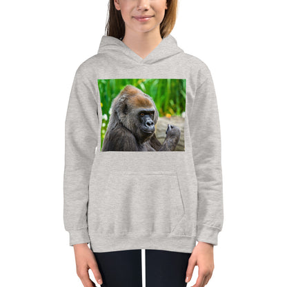 Premium Hoodie - FRONT Print: Young Gorilla