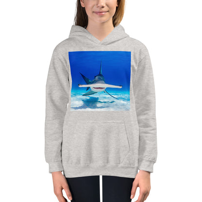 Premium Hoodie - FRONT Print: Hammerhead Dead Ahead