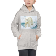 Load image into Gallery viewer, Premium Hoodie - FRONT Print: Polar Bear on Ice
