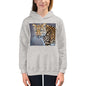 Premium Hoodie - FRONT Print: Blue Eyed Leopard