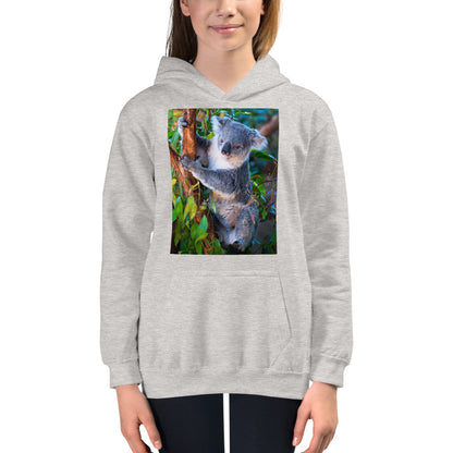 Premium Hoodie - FRONT Print: Koala in a Tree