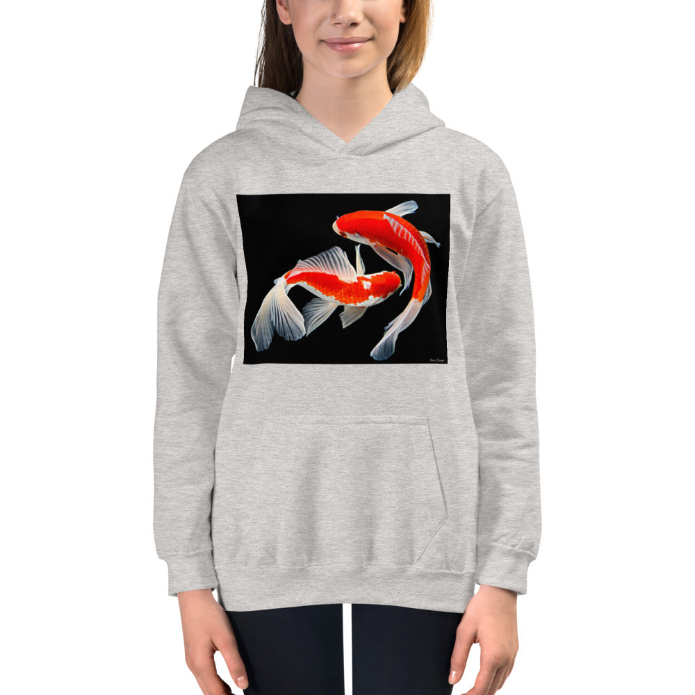 Premium Hoodie - FRONT Print: Two Koi