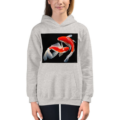 Premium Hoodie - FRONT Print: Two Koi