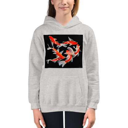 Premium Hoodie - FRONT Print: Six Koi