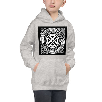 Premium Hoodie - FRONT Print: Celtic Knots & Norse Runes