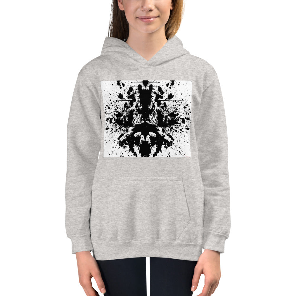 Premium Hoodie - FRONT Print: Splat or My Brain Thinking about Space-Time