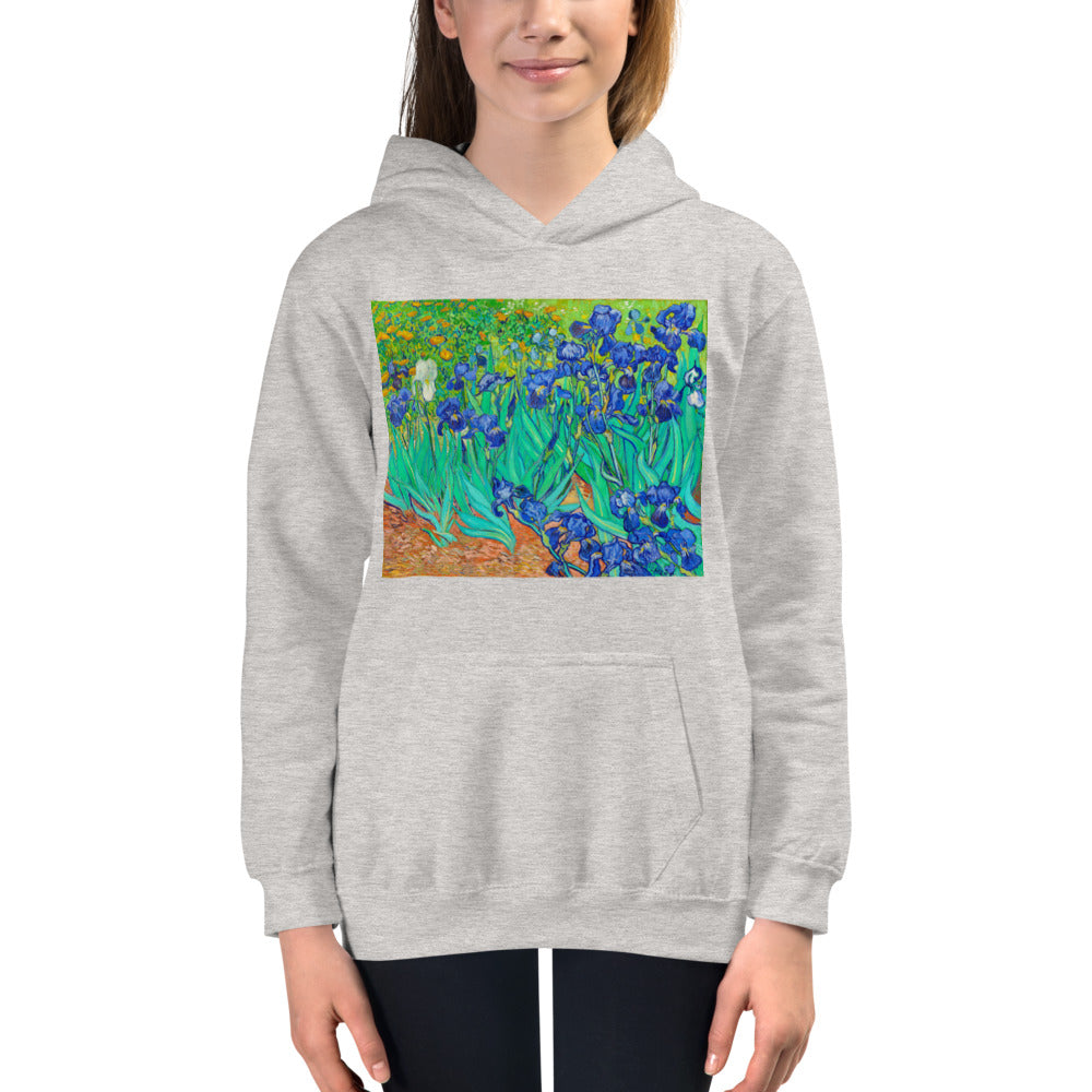 Premium Hoodie - FRONT Print: van Gogh: Irises