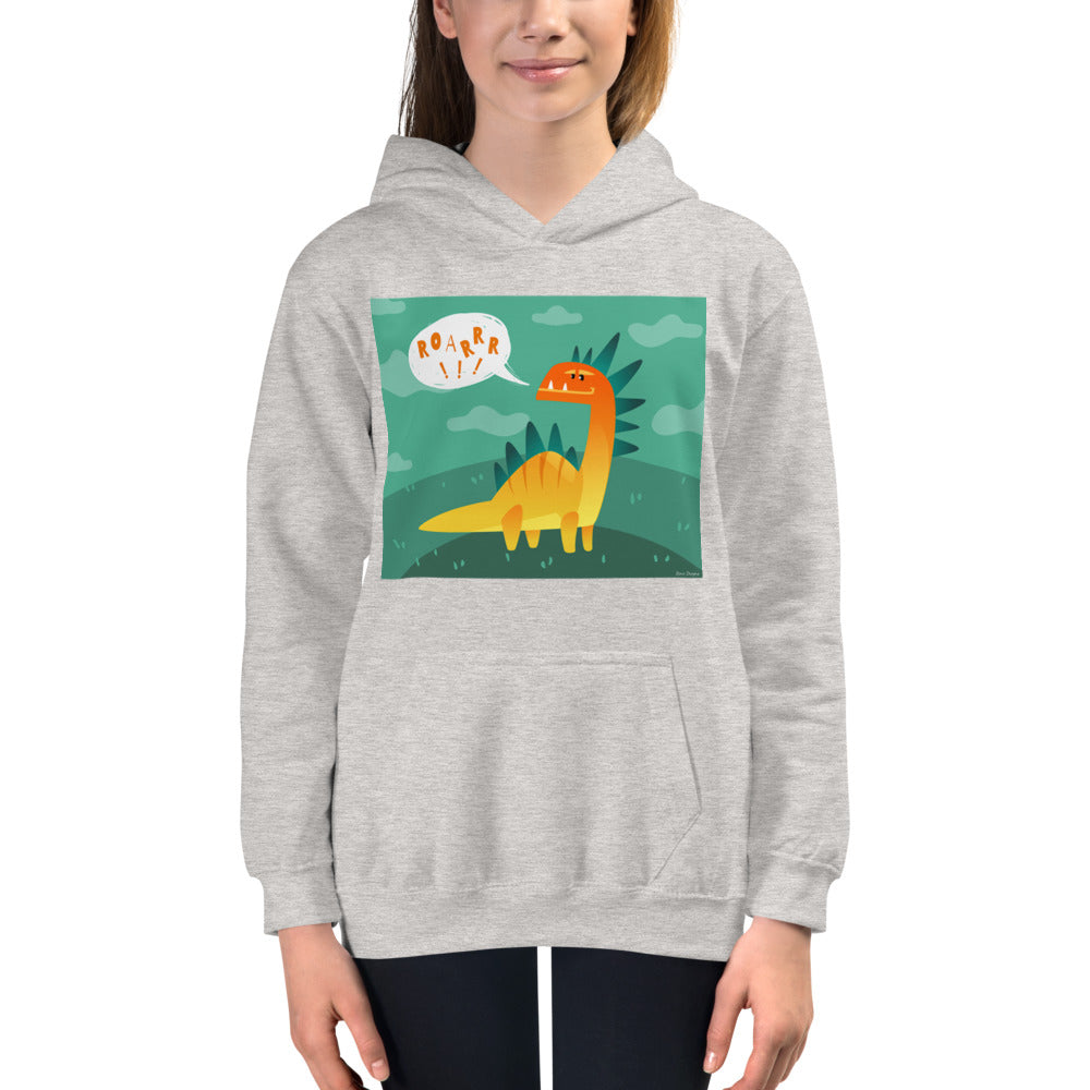 Premium Hoodie - FRONT Print: Dino Roar!