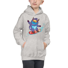 Load image into Gallery viewer, Premium Youth Hoodie - Yeti Shredding it!
