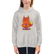 Load image into Gallery viewer, Premium Youth Hoodie - Enlightened Hygge Fox
