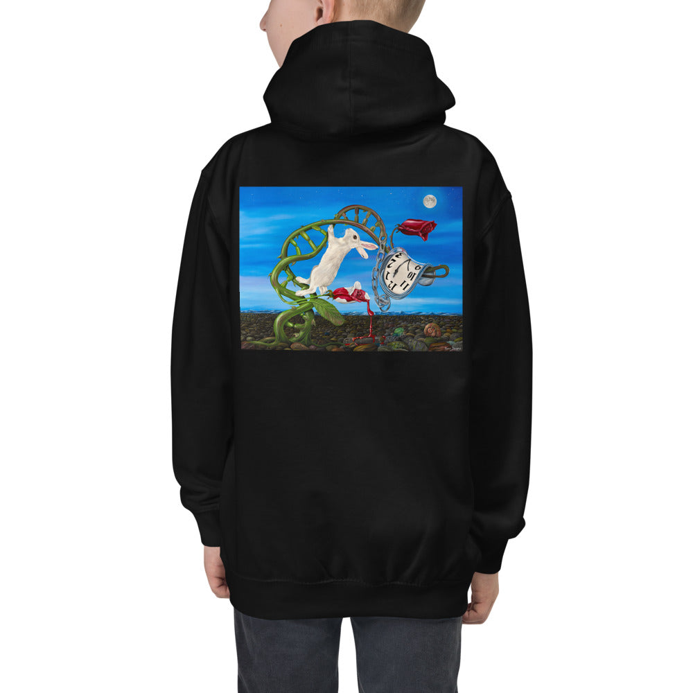 Premium Hoodie - Just BACK: Dali Rabbit