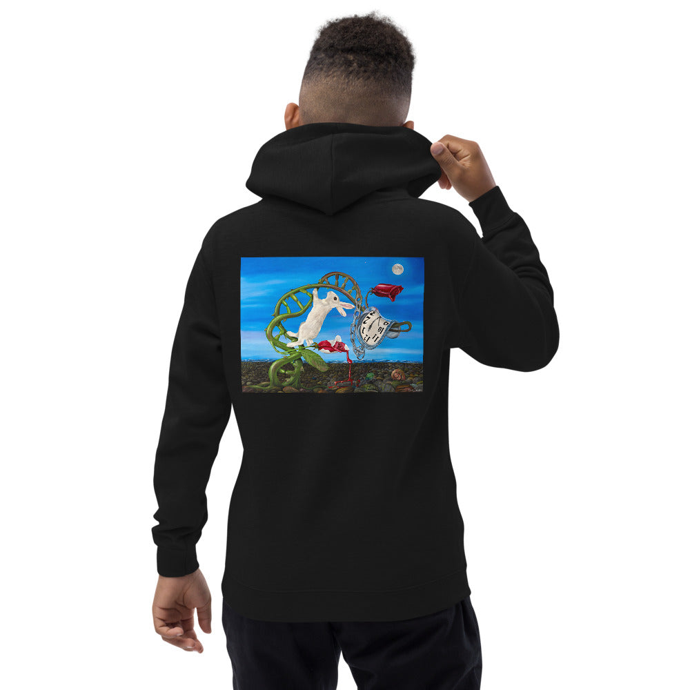 Premium Hoodie - Just BACK: Dali Rabbit