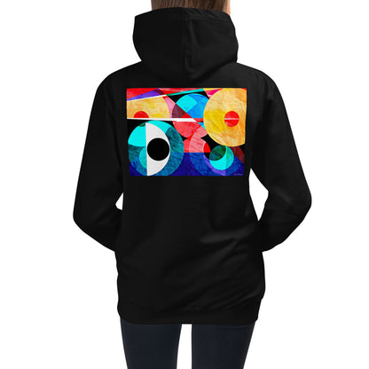 Premium Hoodie - Just BACK: Abstract Red Eye