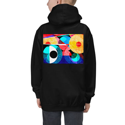 Premium Hoodie - Just BACK: Abstract Red Eye