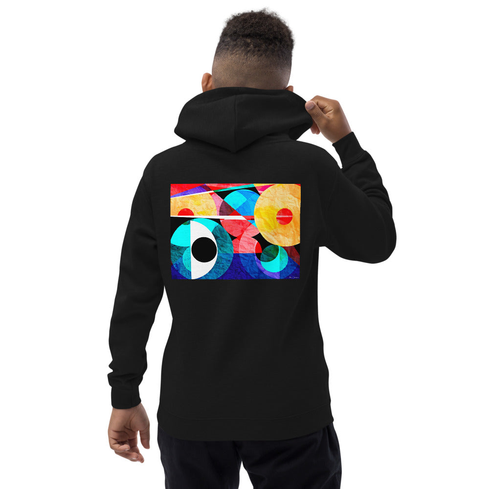Premium Hoodie - Just BACK: Abstract Red Eye