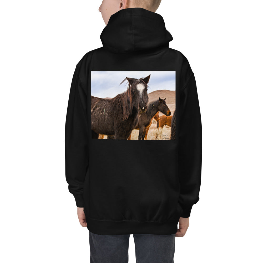Premium Hoodie - BACK Print: Wild Mustangs