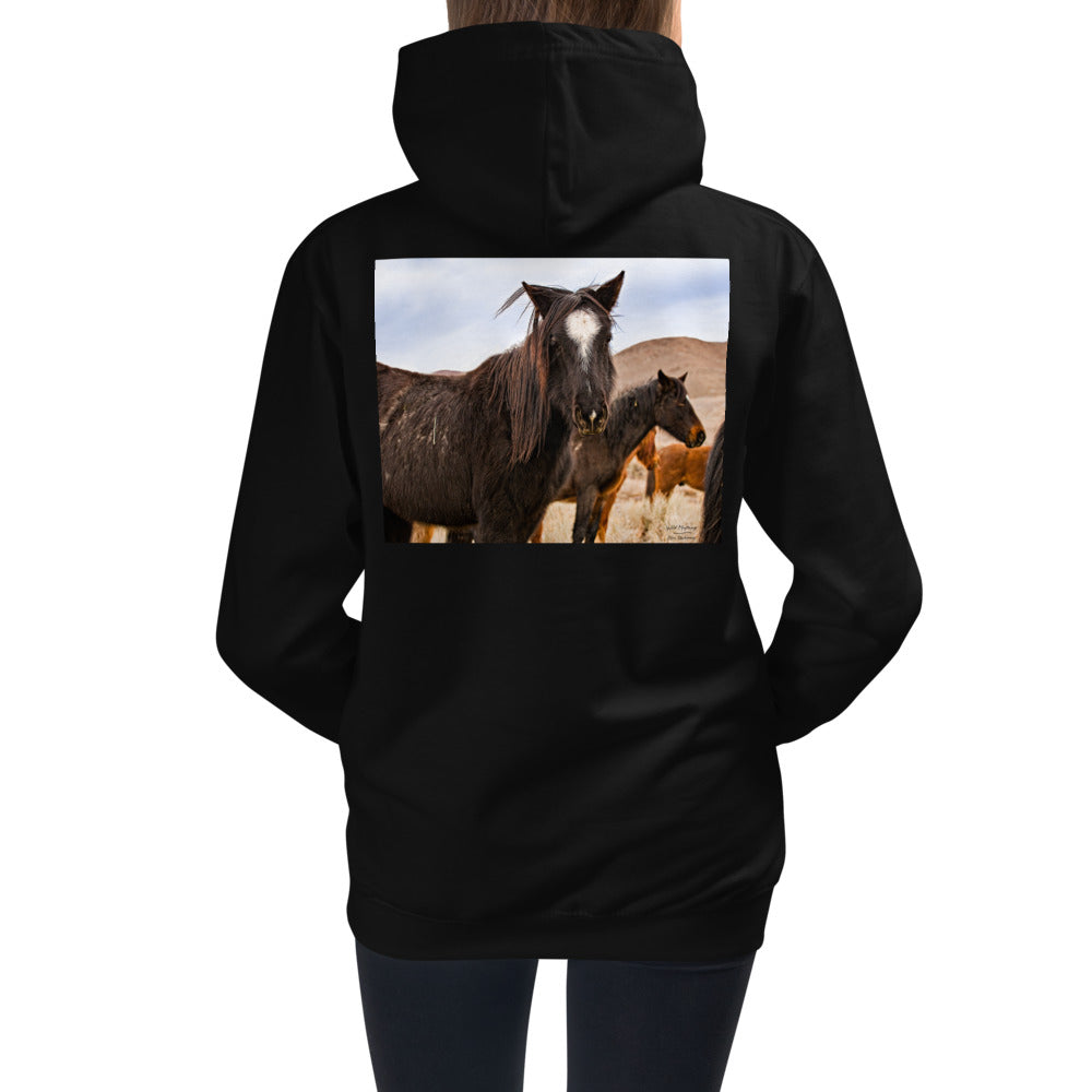 Premium Hoodie - BACK Print: Wild Mustangs