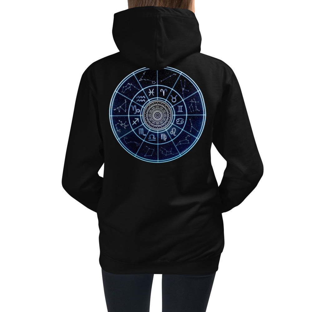 Premium Hoodie - BACK Print: Astrological Star Circle