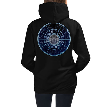 Premium Hoodie - BACK Print: Astrological Star Circle
