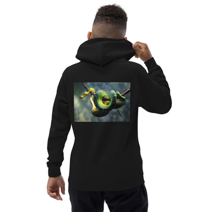 Premium Hoodie - BACK Print: Green Tree Python