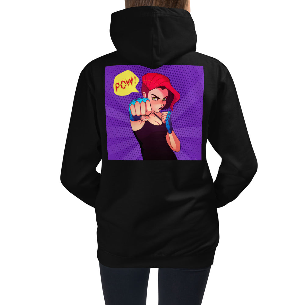 Premium Hoodie - BACK Print: POW!