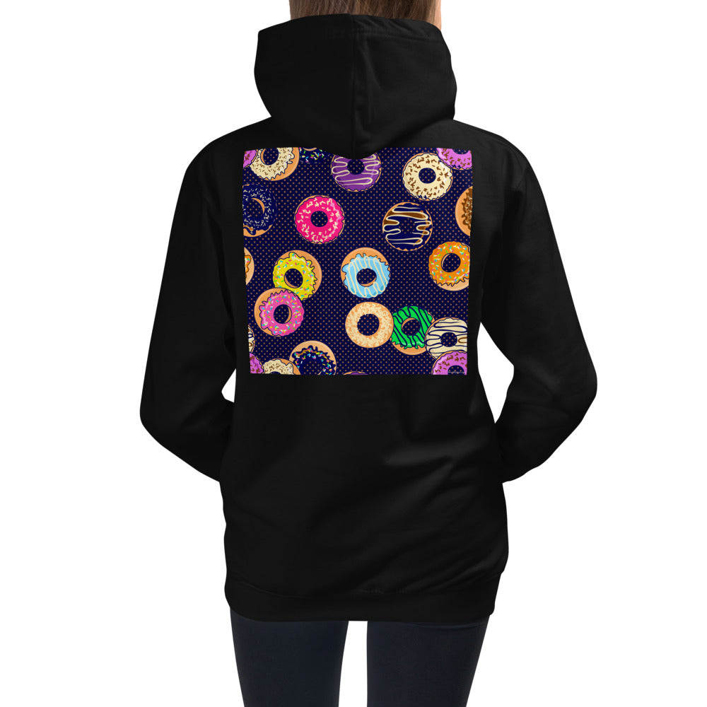 Premium Hoodie - BACK Print: Raining Donuts