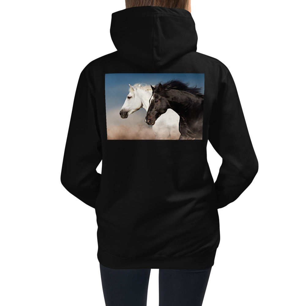 Premium Hoodie - BACK Print: Born Free