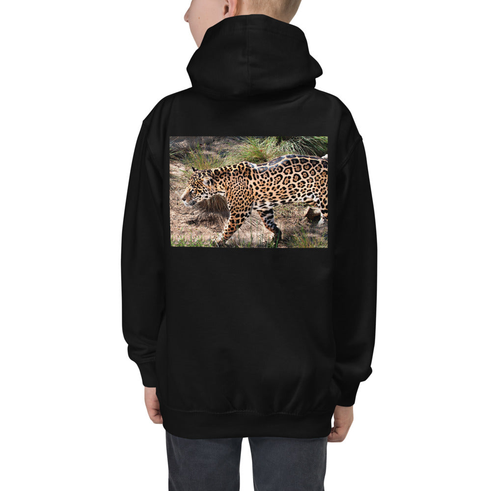 Premium Hoodie - BACK Print: Young Leopard