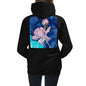 Premium Hoodie - BACK Print: Pink Flower Watercolor