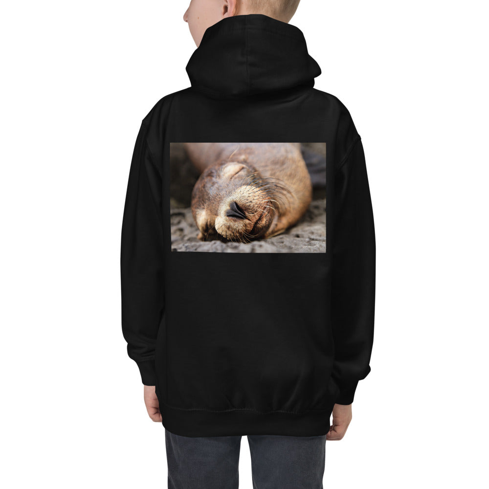 Premium Hoodie - BACK Print: Snoring Sound