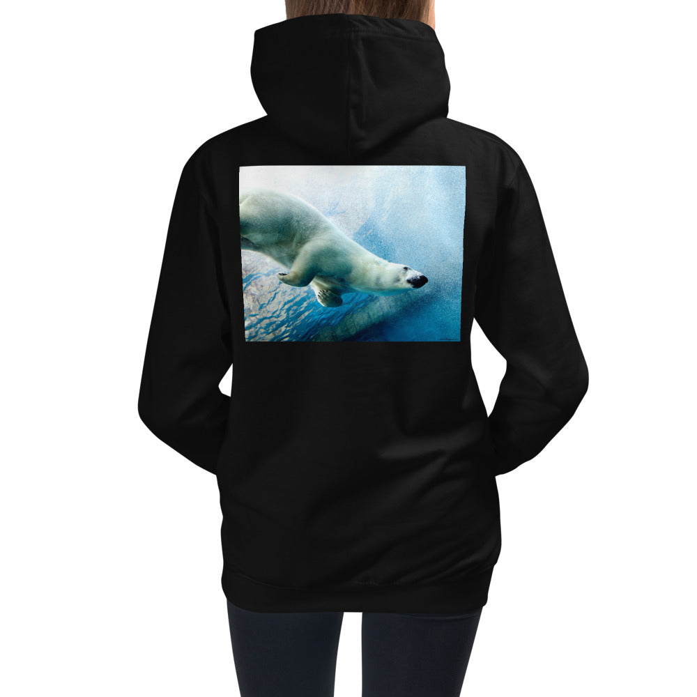 Premium Hoodie - BACK Print: Polar Dip