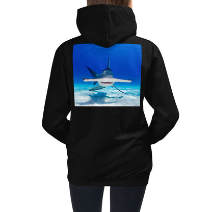 Premium Hoodie - BACK Print: Hammerhead Dead Ahead