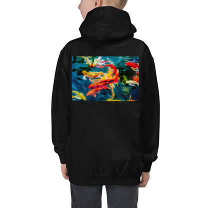 Premium Hoodie - BACK Print: Koi Pond