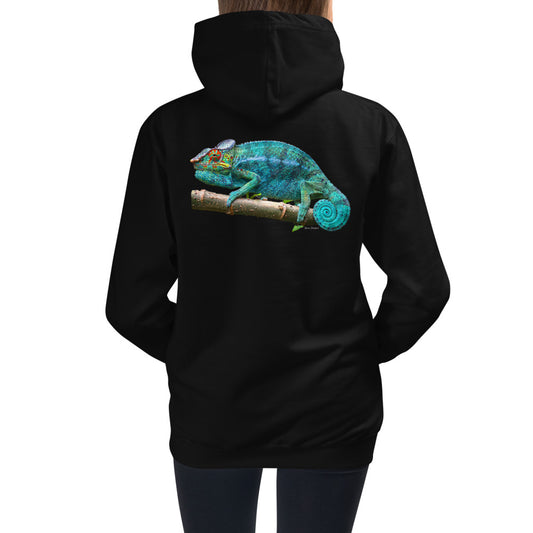 Premium Hoodie - BACK Print: Turquoise Panther