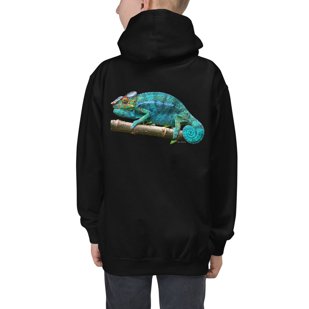 Premium Hoodie - BACK Print: Turquoise Panther
