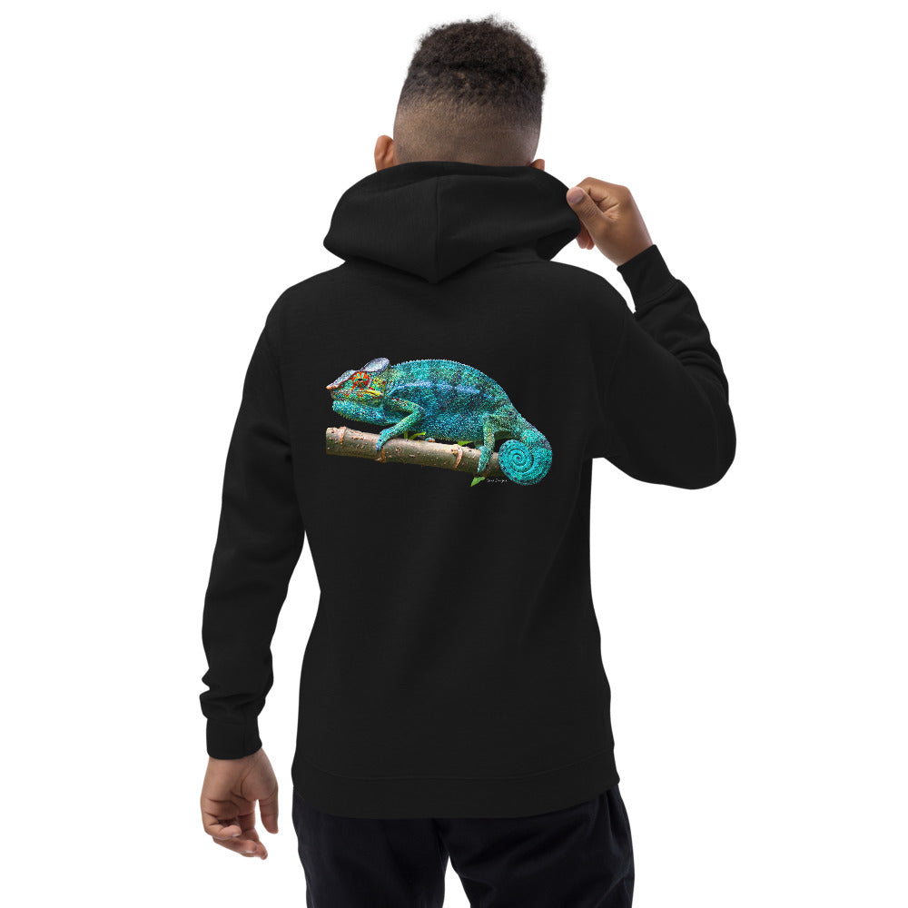 Premium Hoodie - BACK Print: Turquoise Panther