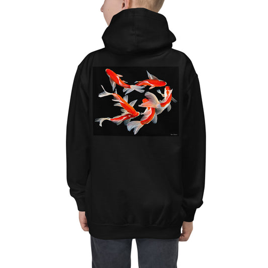 Premium Hoodie - BACK Print: Six Koi