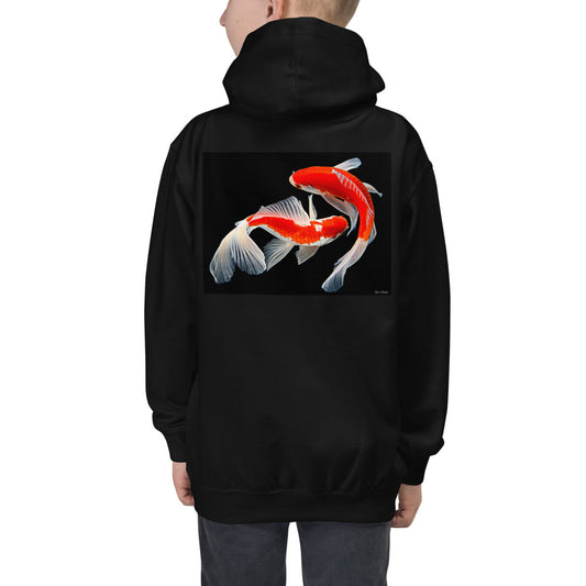 Premium Hoodie - BACK Print: Two Koi